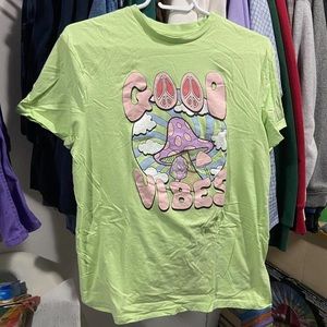 Light green graphic tee